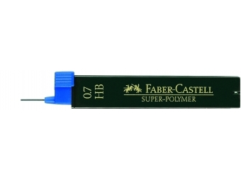 Faber-Castell Super-Polymer 0,7 HB,tuha do mikroceruzky (bal=12ks)