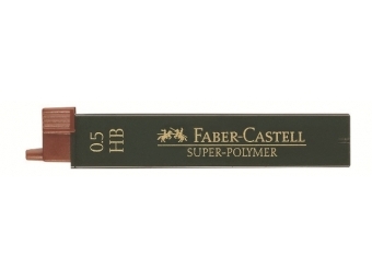 Faber-Castell Super-Polymer 0,5 HB,tuha do mikroceruzky (bal=12ks)