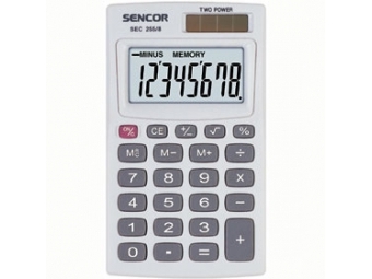 Sencor SEC 255/8 Dual vrecková kalkulačka
