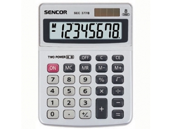 Sencor SEC 377/8 DUAL Stolová kalkulačka