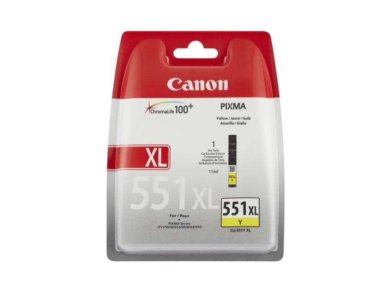 Canon CLI-551 Atramentová náplň Yellow XL