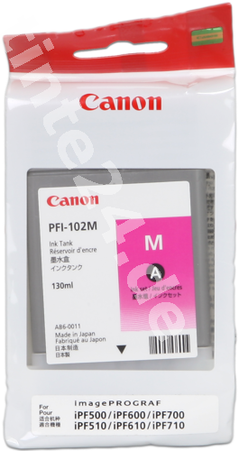 Canon PFI-102MA Magenta atramentová náplň (CF0897B001AA) 