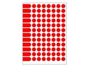 AGIPA Etikety na A5 15mm červené (bal=10hár)