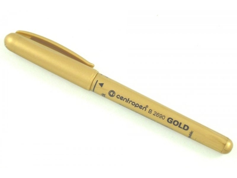 Centropen popisovač 2690, 1,5-3mm, zlatý