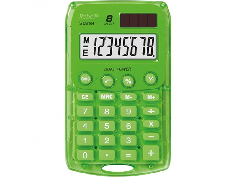 Rebell Starlet vrecková kalkulačka zelená
