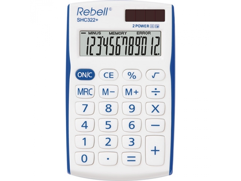 Rebell SHC 322+ /312/ vrecková kalkulačka modrá