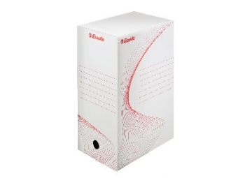 Esselte Archívny box 150mm biela/červená