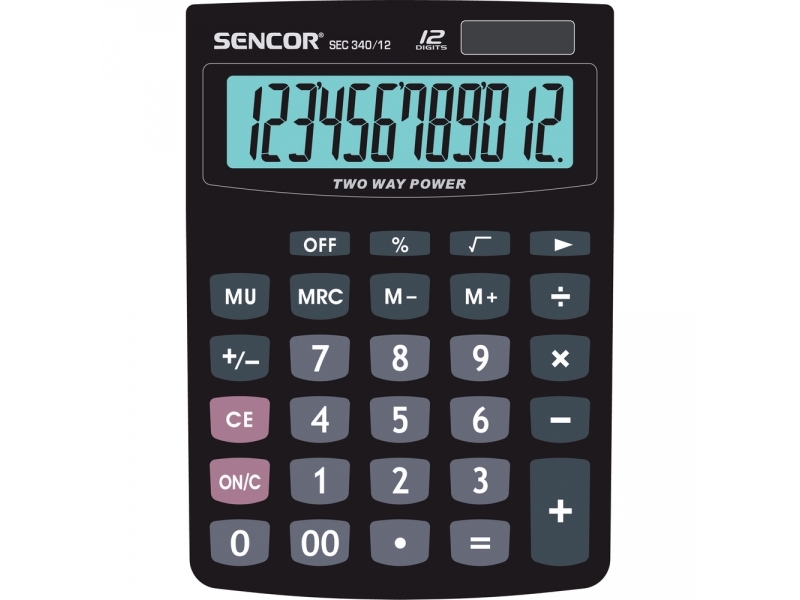 Sencor SEC 340/12 DUAL Stolová kalkulačka