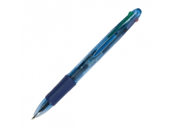 Q-Connect guličkové pero 4-farebné plastové jednorazové