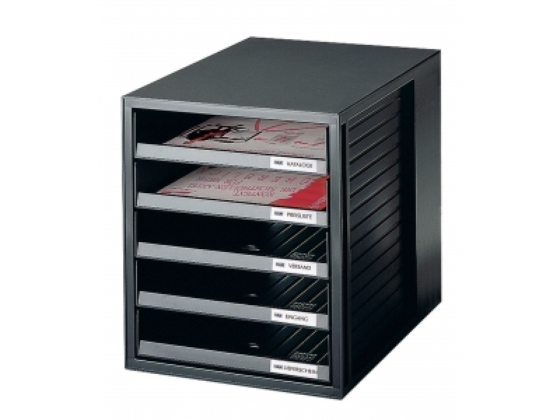 HAN Box zásuvkový Cabinet otvorené zásuvky, čierna/čierna