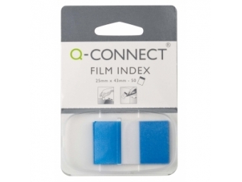 Q-Connect Záložky fóliové značkovacie 25x43 modré (1x50l)