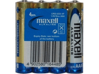 Maxell LR03 4S ALK 4x AAA (R03) SHRINK Batéria