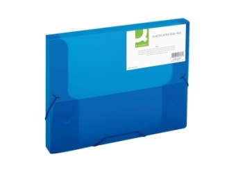 Q-Connect Box na dokumenty plastový modrý