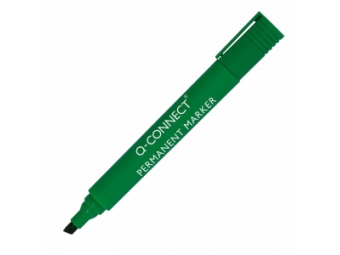 Q-Connect Permanentný popisovač 3-5mm,zrezaný hrot,zelený