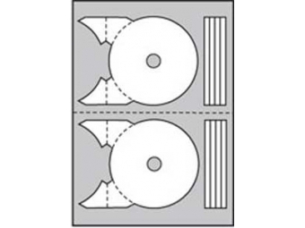 AGIPA Etikety inkjet na CD/DVD 117,5-17mm (bal=20hár)