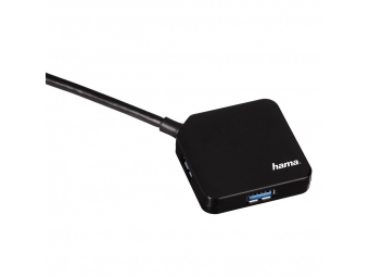 Hama 12190 USB 3.0 Hub 1:4, čierny
