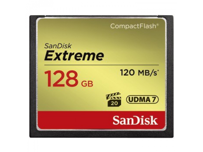 SanDisk Compact Flash CF 128GB Extreme 120MB/s UDMA7