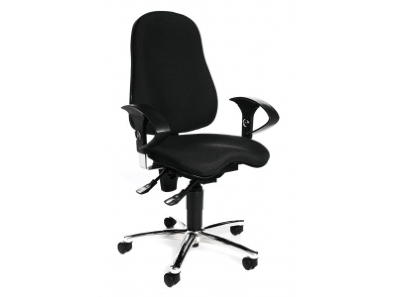 Stolička kancelárska stolička Sitness 10 čierna
