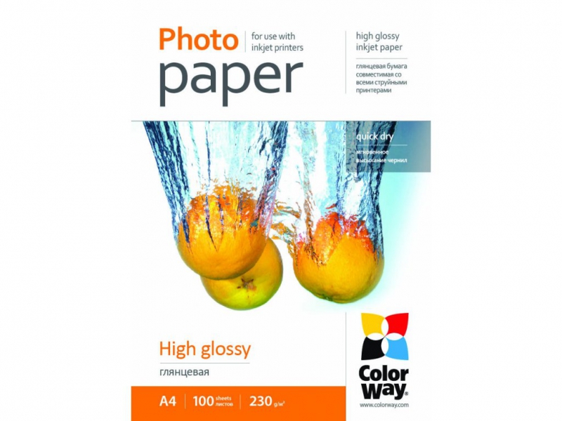 ColorWay Foto papier Vysoko lesklý A4 230g/m2, 20ks