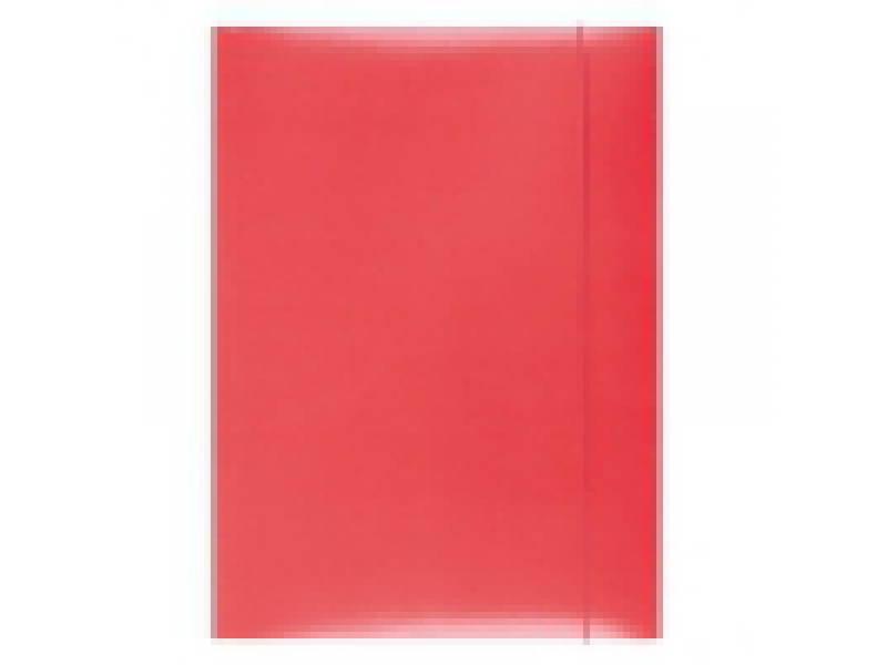 Office Products Obal kartónový 3 chlopne s gumičkou, červený