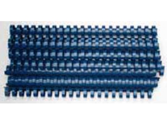 Plast.hrebeň 19mm/121-150l modrý (bal=100ks)