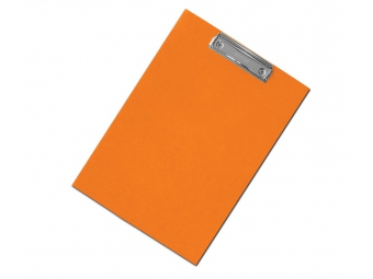 Písacia Doska-podložka A5 s klipom laminovaná oranžová
