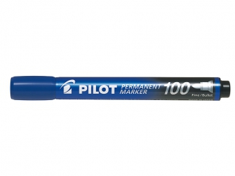 Pilot 100 Permanentný popisovač 1,0mm modrý