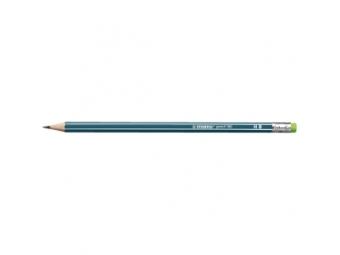 Stabilo ceruzka grafitová s gumou 160 HB petrolejová (bal=12ks)