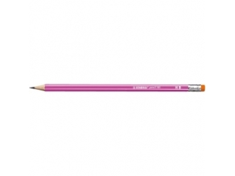 Stabilo ceruzka grafitová s gumou 160 HB ružová (bal=12ks)