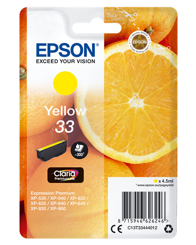 Epson T3344 Atramentová náplň Claria Premium Yellow