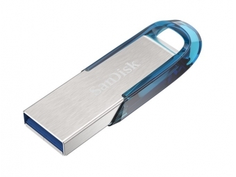 SanDisk Ultra Flair USB 3.0 64 GB, tropická modrá