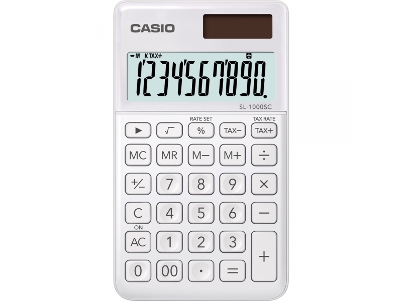 Casio SL 1000 SC biela vrecková kalkulačka
