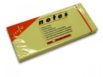 Notes Blok kocka samolepiaca žltá 50x40mm (3x100listov)