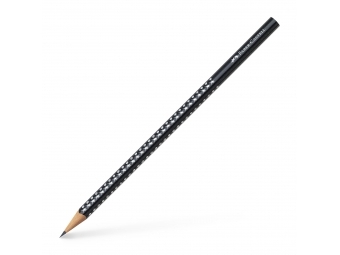 Faber-Castell Grip Sparkle Pastel ceruzka metalická čierna