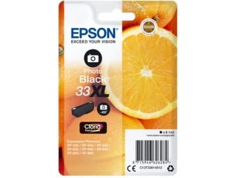 Epson T3361 Atramentová náplň Photo Black Claria Premium, 33XL