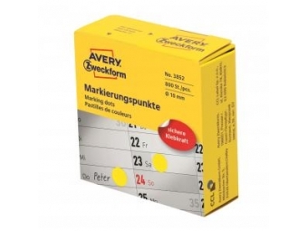 Avery Etikety kruhové žlté 10mm v dispenzore(bal=800ks)