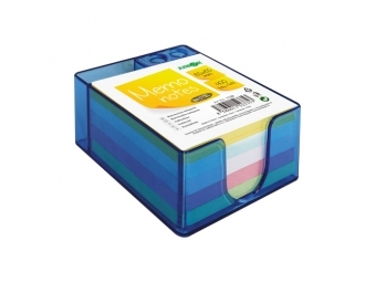 JUNIOR Blok kocka farebná v stojane špalík 8,8 x 8,5 cm 400 l.