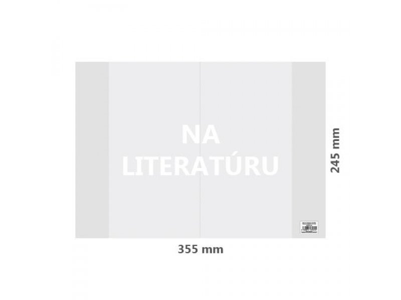 JUNIOR Obal na Literatúru PP 355x245 mm, hrubý/transparentný 110mic