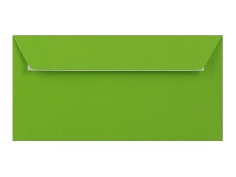 Obálka farebná DL 120g,110x220mm s pásikom,zelená (bal=5ks)