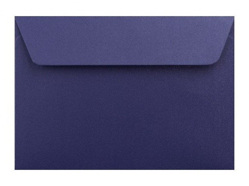Obálka farebná C6 120g,114x162mm s pásikom,perleť.tm.modrá (bal=5ks)