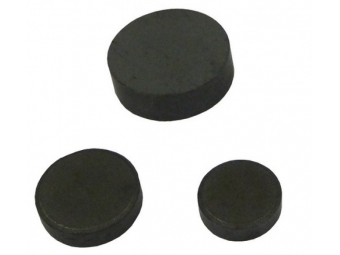 RON Magnet okrúhly 22x6mm čierny (bal=6ks)