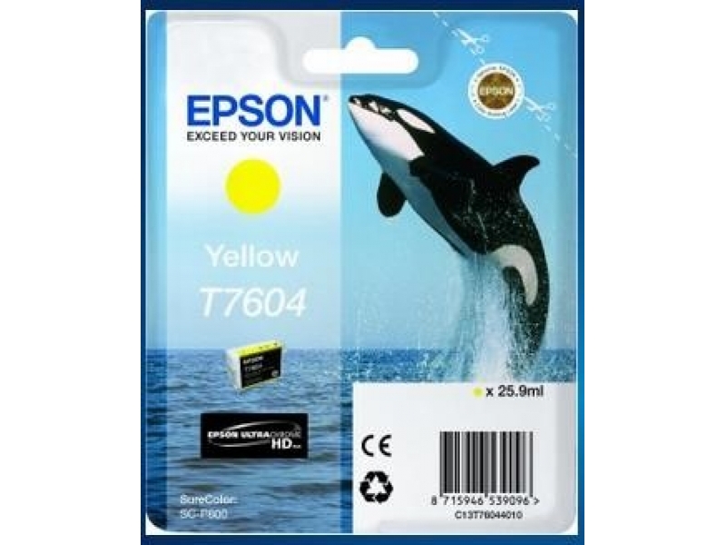 Epson T7604 Atramentová náplň Yellow