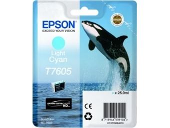 Epson T7605 Atramentová náplň Light Cyan