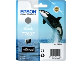 Epson T7607 Atramentová náplň Light Black