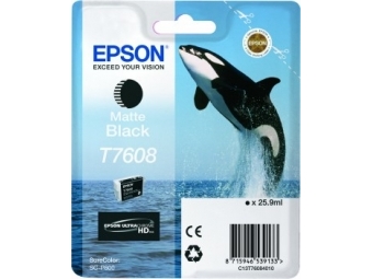 Epson T7608 Matte Black - originálny
