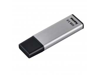 Hama 181053 FlashPen Classic, USB 3.0, 64 GB, 40 MB/s, strieborný