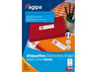 AGIPA Etikety InkJet 63,5x33,9mm (bal=100hár)
