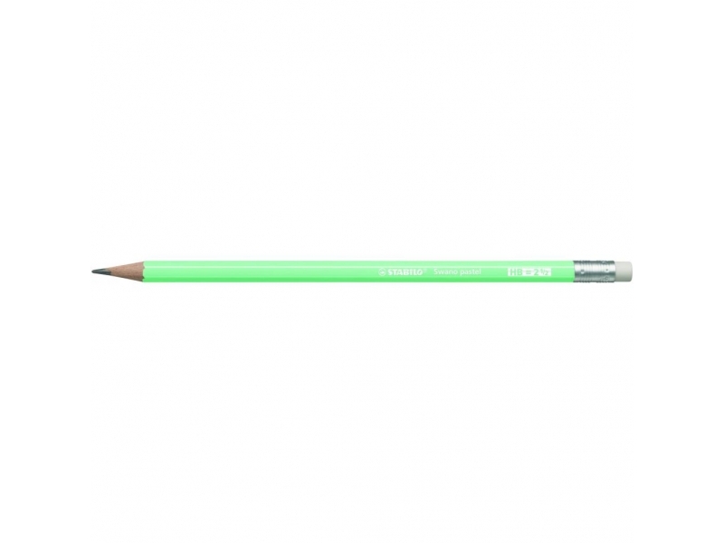 Stabilo Ceruzka SWANO grafitová s gumou 2,5 HB PASTEL zelená (bal=12ks)