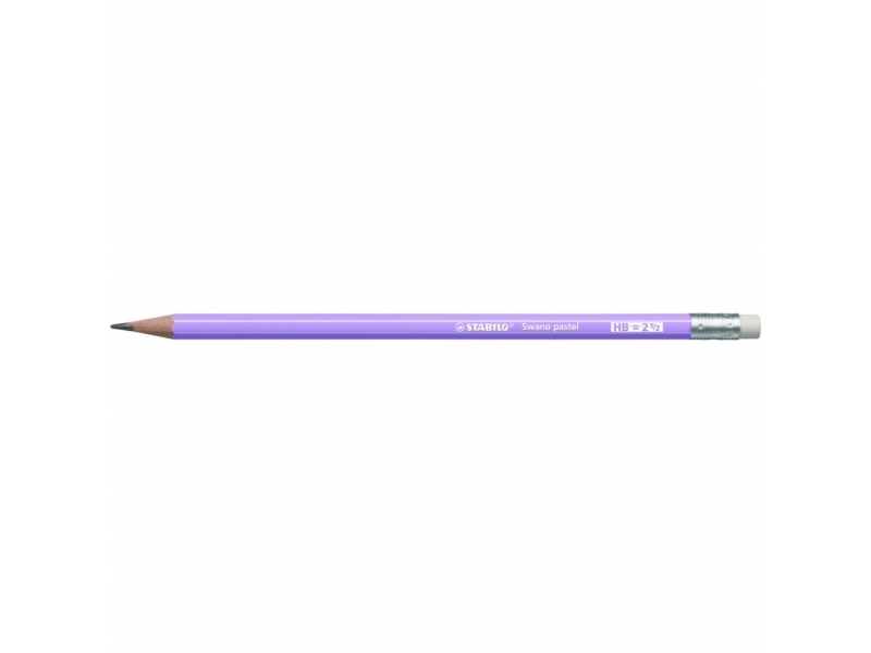 Stabilo Ceruzka SWANO grafitová s gumou 2,5 HB PASTEL fialová (bal=12ks)