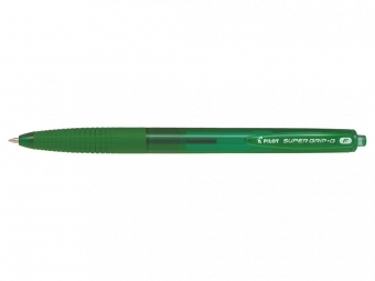 Pilot SuperGrip-G, 07, guľôčkove pero výsuvné, zelené